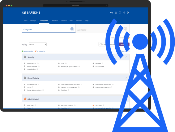 Web filtering for ISPs