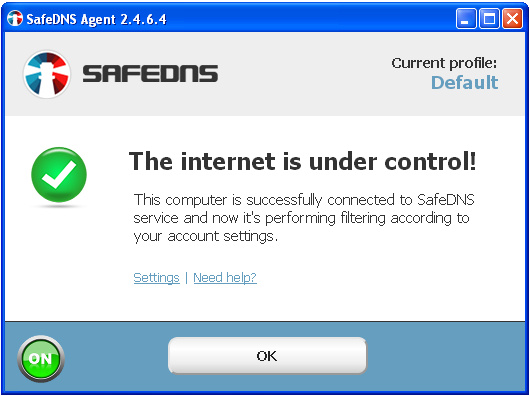 Windows 7 SafeDNS Agent 2.6.3.0 full
